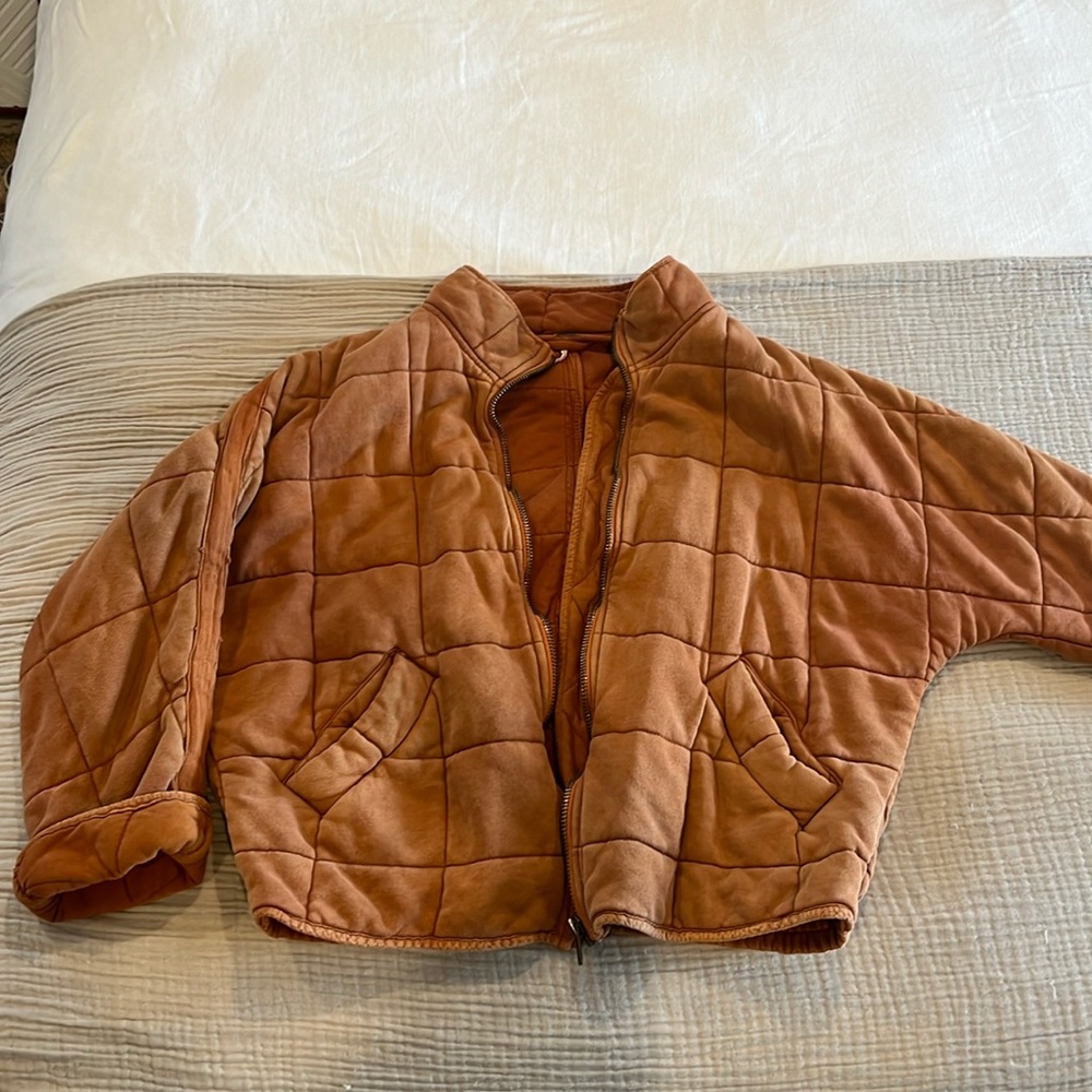 Free People Dolman Quilted Knit Jacket